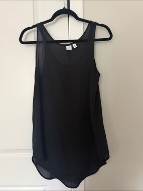 bp Black Sheer Layered Tank Camisole